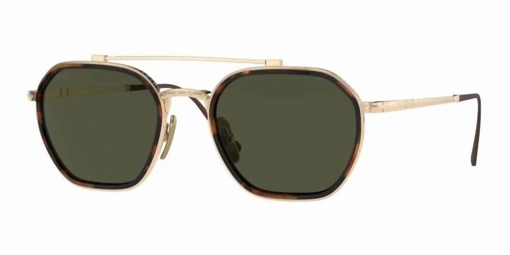 NEW PERSOL men's 0po5010st 801331 51mm non polar sunglasses in gold green